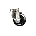 Service Caster Brand 3 Inch 316 Stainless Steel Light Duty Caster Wheel Hard Rubber Wheel ? 275lbs./Caster ? Swivel Plate Caster