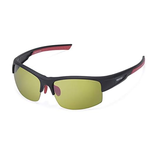 Maivnz High Definition Golf Ball Finder Sport Glasses for Men Women Golf Sport Sunglasses Golf Sport Eyewear(Black Frame Green Golf Lens)