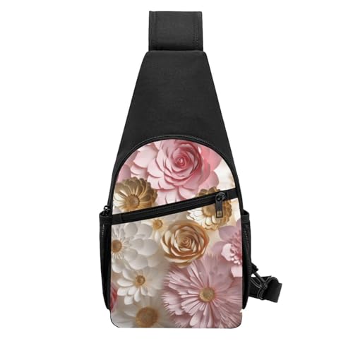 Sac à dos bandoulière à motif papillons violets stylé et compact