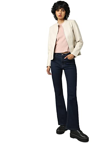Image of ONLY Women Brown Leather Jacket