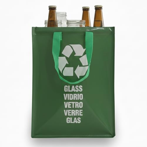 Space Home - 44L Sac Tri Selectif avec Poignée - Poubelle Pour le Verre - Poubelle Trieur à Déchets - Poubelle de Recyclage - Facile à Vider - Idéale pour...