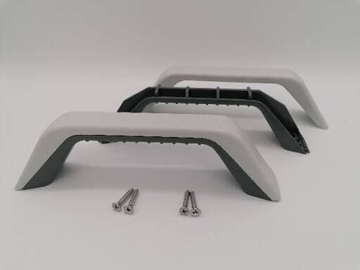 CR-MOESANCO Kit 2 Handles + 8 Screws for Caravan or Trailer or Grab Rail for Bathroom or Shower - Image 3