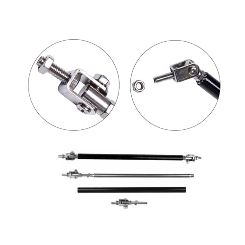 Splitter Rods, Front Splitter Support Rod For Cars Vehicles, 6Inch-9Inch Automotive Replacement Strut Rod Aluminum Adjustable Universal 2Pcs, Carbon Fiber, 150Mm #TOP4