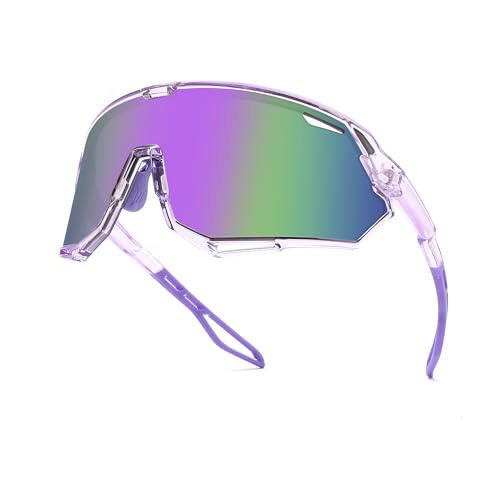 SINSPORT eyewear Lunettes de soleil de sport pour homme et femme, monture VTT pour sports de plein air, course à pied, vélo, pêche