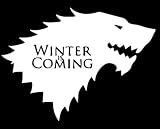 Winter is Coming Wolf GOT NOK Decal Vinyl Sticker|Cars Trucks Walls Laptop|White|5.5 x 4.0 in|NOK023