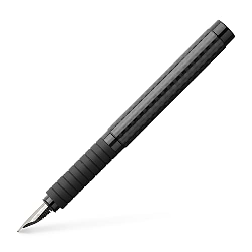 Faber-Castell 148821 Basic Black - Pluma estilogrfica (carbono, plumn fino), color negro