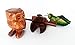 Guiro and Percussion Instruments animal Group Wooden 3 Pieces includes 3 Inch Wooden Frog, 4 Inch Wooden Cricket and 3.5 Inches Wooden Owls.