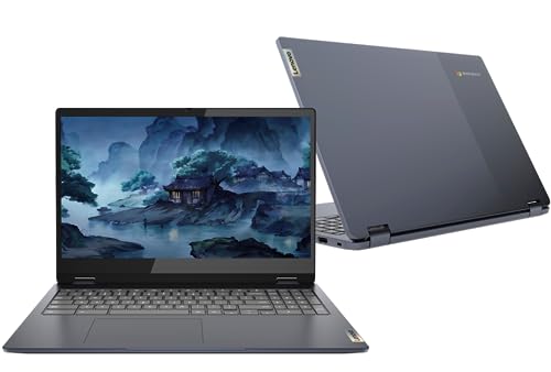 Image of Lenovo Chromebook Flex 3 15.6 inch FHD Touch-Screen - Pentium Silver N6000 with 8GB Memory - 64GB eMMC - Abyss Blue - Chrome OS /OLY