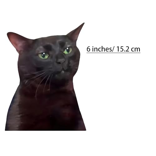 Calcomanías de gato negro impermeables y troqueladas de 6 pulgadas para carrocería 3