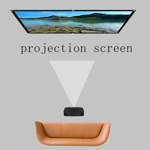 Pantalla de proyección 200 pulgadas 4:3 plegable miniatura 6