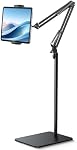 Lamicall Tablet Floor Stand Phone Holder [55" Height Adjustable][ Flexible Arm] Multi Angle Tablet Holder, 5lb Weighted Base Bed Mount for 4.7-13" Devices, iPad Pro Air Mini, Kindle, Tabs, E-Readers