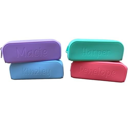 Image of Personalized pencil case kids name pen storage Pencil box Personalized party favors Gift for kids party Children name bag (Personalized)