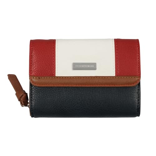 TOM TAILOR Juna Damen Geldbörse Portemonnaie Mittelgroß Blau