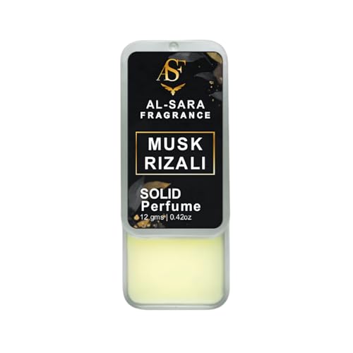 Solid Perfume for Men & Women | Alcohol-Free, Non-Greasy, Long-Lasting Natural Fragrance | Portable & Travel-Friendly Cologne (Musk Rizali)