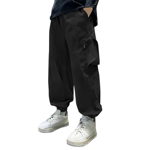 Boys Pants Summer Casual Cargo Trousers for Active Kids Loose Fashionable Sweatpants for Sports and Comfortable3