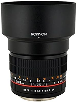 Rokinon 85MAF-N 85mm F1.4 Aspherical Lens for Nikon with Automatic Chip (Black)