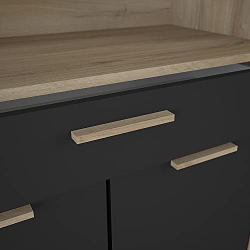 DEMEYERE-Armario-Cocina-Dolce-1-cajon-4-armarios-Color-Roble-y-Negro-alacena-Buffet-Estilo-Industrial-177x83x40-cm