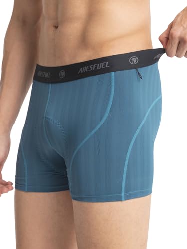 Aresfuel Men'S Cycling Underwear Pro Ultra-Soft Padded Bike Shorts Mountain Bike Liner Deep Teal Medium cover