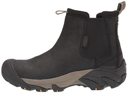 Keen Women's Targhee 2 Mid-Height Hiking Chelsea Boot, Black/Brindle, 8.5 #TOP7