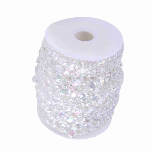 Rideau de Perles Cristal 30m - DIY Facile à Installer Décoration de Porte Transparent pour Maison Chambre Noël Mariage Fête avec Chaîne Acrylique Diamant...