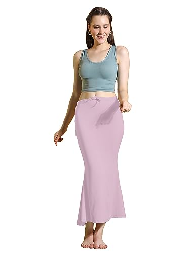 Image of Amazon Brand - Anarva Women Cotton Blended Saree Shapewear Regular Petticoat Skirt For Saree