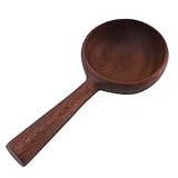 OVAQUIXI Paletta in Legno Massello, Cucchiaio da Acqua Premium con Manico Corto per gli Appassionati di, Facile da Pulire e Trasportare, Perfetto per L'uso Domestico
