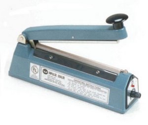 8" Impulse Poly Bag Hand Sealer 8 mil thickness 5mm width 600W - AIE-205