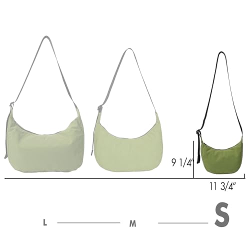 Image of Medium Nylon Crossbody Crescent Bag: Slouchy Style Shoulder Casual with Adjustable Strap
