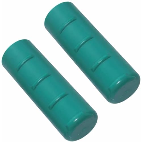 cyclingcolors 2x Manopole Manubrio Maniglia Manico Carriola Carrello Carretto da Trasporto Plastica 32mm x 105mm, Verde