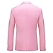 UNINUKOO Mens Suit Jacket Slim Fit Sport Coat 1 Button Notched Lapel Casual Fashion Dress Blazer for Men US Size 38 Light Pink