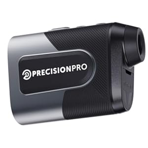 Precision Pro Titan Slope Golf Range Finder with Slope Switch – Premium Laser Rangefinder -Waterproof – Cart Magnet, Slope, 6X, Flag Lock w Pulse, 900+ Yard Range Laser Golf Rangefinder