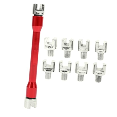 Beatifufu 1set Motorcycle Wrench Set Spanner Tool Tips for Wheel Rims User-friendly Design for Easy Material Portable Carrying Box Included