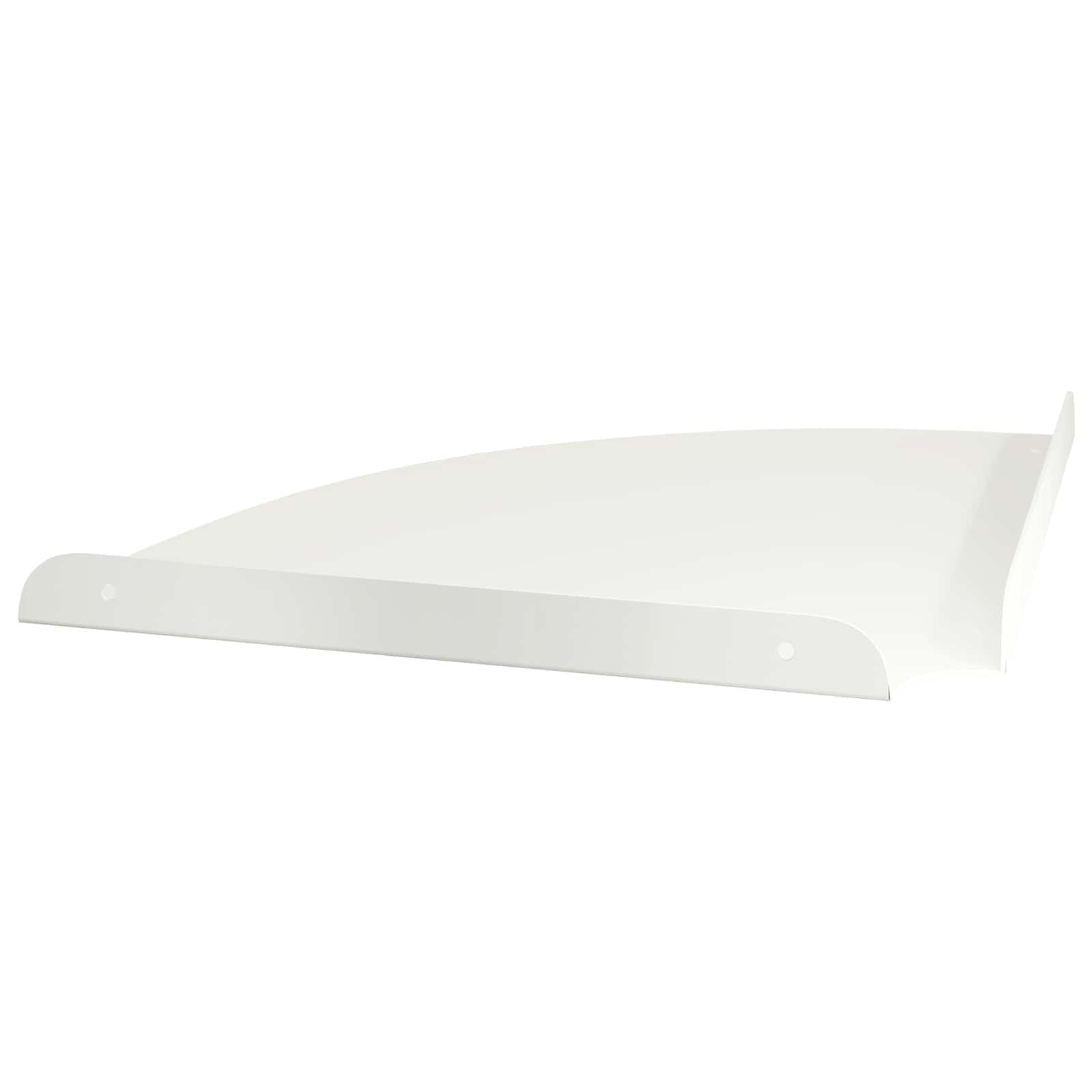 Estantería flotante de acero blanco, juego de 4 unidades de 30 x 30 x 2 cm, estantería de pared, estantería flotante, estantería flotante, estantería de esquina, estantería de pared, ahorra