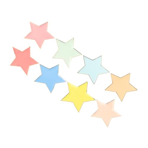 Generic 紙ケーキ皿 8個入り ? 星型デザインでパーティー向け使い捨てプレート、結婚式や誕生日などのイベントに適したエコ紙製