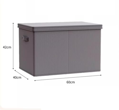 Sacchetti per riporre piumoni, scatola in tessuto con coperchio, contenitore decorativo per vestiti e biancheria da letto, grandi dimensioni 50 x 33 x 40 cm, ideale per l'organizzazione dell'armadio
