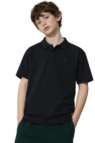 Image of Alan Jones Clothing Boy's Cotton Regular Fit Polo T-Shirt