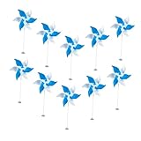 DECOMELODY カラフル風車装飾 プラスチック製 屋外 芝生 デスク用 風景装飾 イベントシーン対応