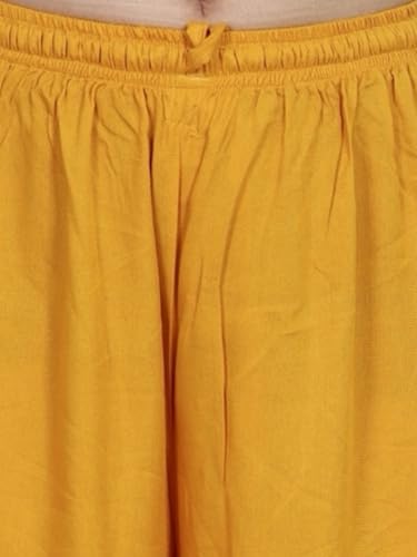 Image of Women's Solid Rayon Palazzo Pants Regular Palazo