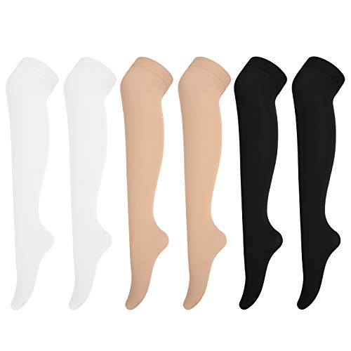 HDE Womens Multi Color Thigh High Stockings Extra Long Over Knee Socks - 6 Pair Casual