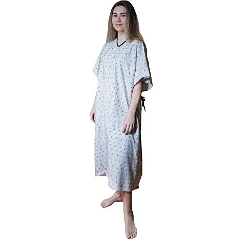 Hospital Gown Iv - One Size Fits All (Small - 2Xl) - Tie Back - Sailboats Print (12) #TOP1