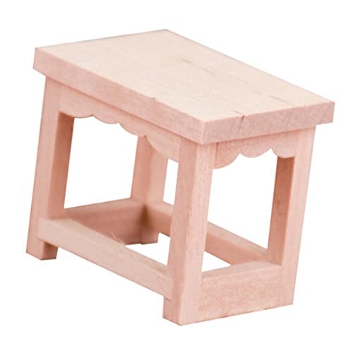 Gralara Maßstab 1/12 Holz Mini Hocker Puppenhaus Miniaturen Möbel Dekor Cover