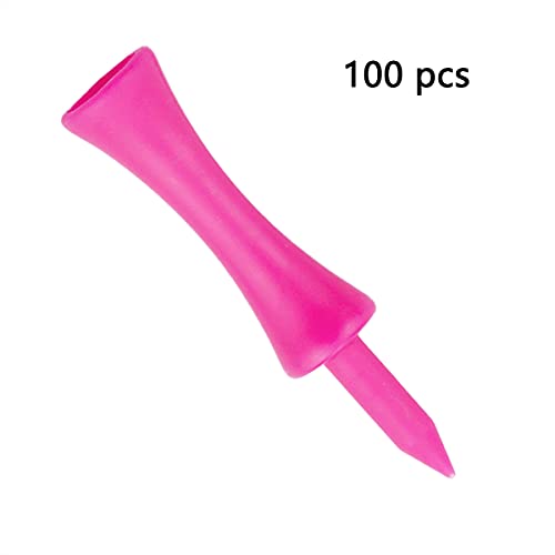 Zivisk-tee-de-Golf-Plastico-100-Piezas-Rosa-57mm