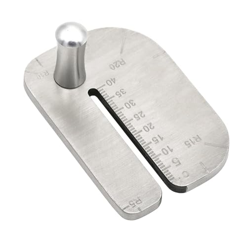 susiodeu Perfección en todo momento con punzón para costura de cuero, regla de corte esquinas, buenas herramientas para artesanía en cuero. Con mango, cinceles, tabla tracción acero inoxidable.
