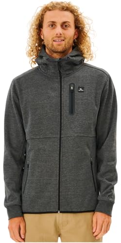 Image of Rip Curl mens Departed Anti Series Technical Zip Up Hooded Sweatshirt