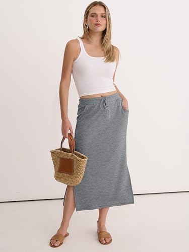 Image of ANRABESS Casual Maxi Skirts for Women, High Waist, Summer, Drawstring, Ideal for Daily Wear, Office & Weekend Outings 2026