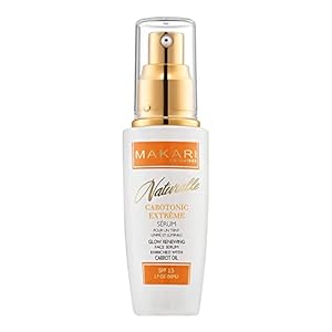 Makari Naturalle Carotonic Extreme Brightening Serum SPF15 (1.7 oz) | Helps Heal Blemishes, Scars, and Imperfections | Brightens, Smoothens, & Gives Antioxidant Protection | For Oily & Acne-Prone Skin