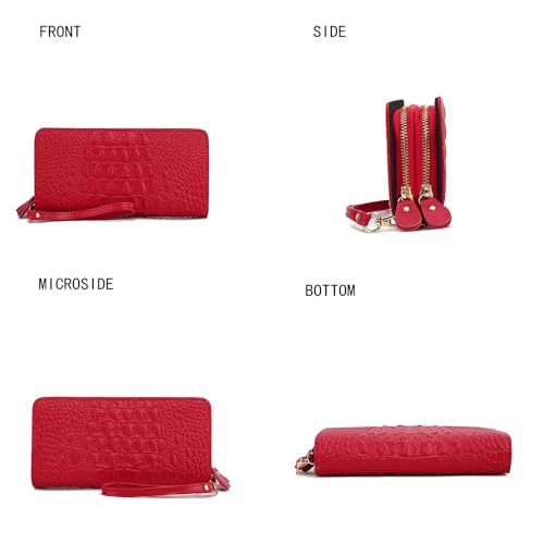 Image of MKF Collection Wristlet Wallet for Women, Small Credit Card Holder with Zipper Coin Pocket Wallet Purse Handbag By Mia K
