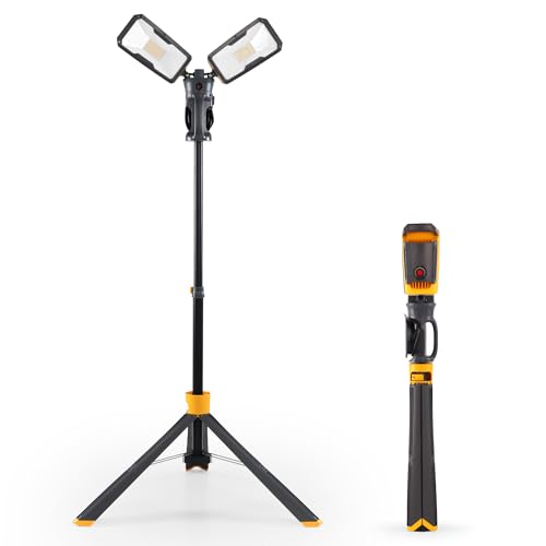 LUTEC 11000 Lumen Dimmable LED Work Light with Tripod