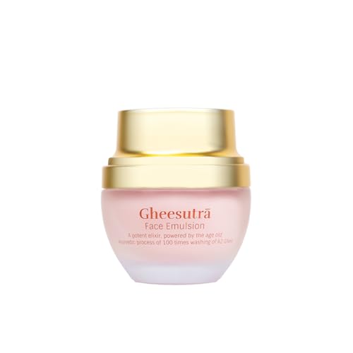 Shankara Gheesutrā Face Emulsion Natural Desi Ghee Face Moisturizer Cream For Even Skin Glow and Rejuvenation with Vitamin C,Hibiscus and 100 Times Washed Ghee- 30 ml