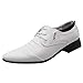 Celucke Derbyschuhe Herren Spitz Schnürhalbschuhe Anzugschuhe Oxford Männer Derbys Hochzeit Party Smoking Schuhe Lederschuhe Business-Halbschuh Schnürschuhe